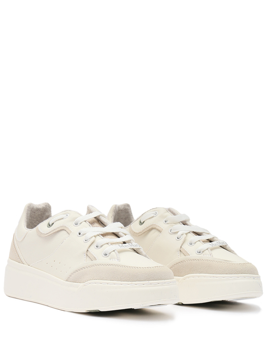 Max Mara Кеды из кожи и замши с логотипом