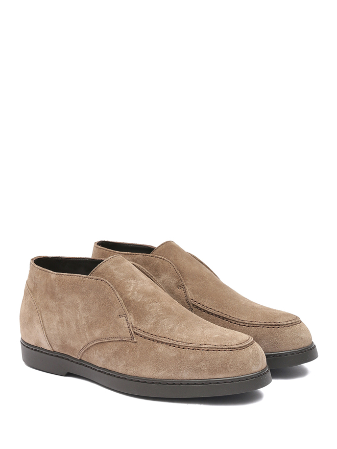 Doucal's Ботинки из замши на контрастной подошве