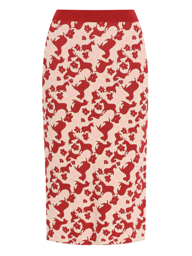 Weekend Max Mara Трикотажная юбка с узором