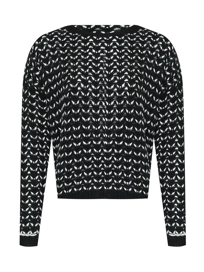 Max Mara Джемпер из смесовой шерсти декорированный кристаллами