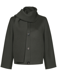 Max Mara Полупальто с шарфом