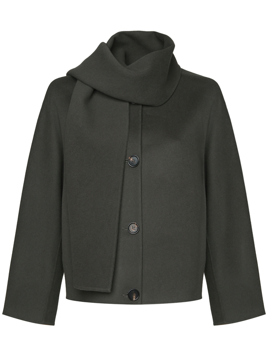 Max Mara Полупальто с шарфом
