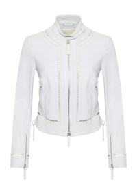 Ermanno Scervino Куртка из кожи на молнии