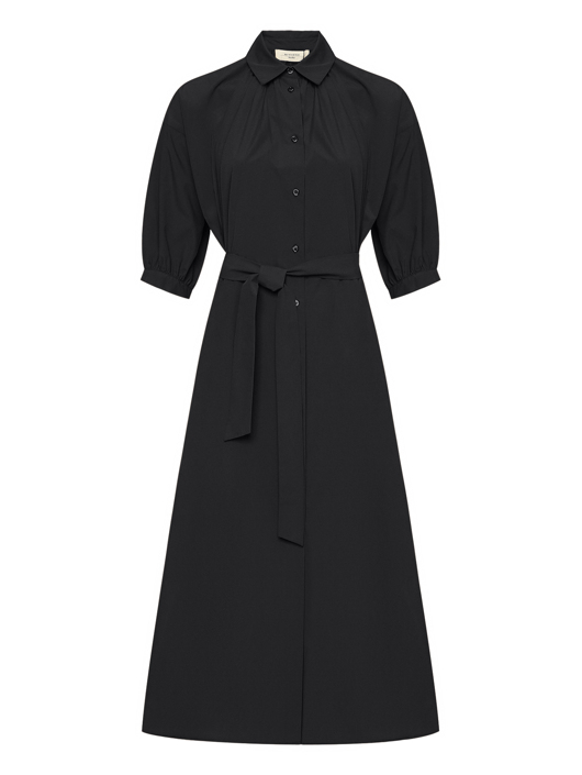 Weekend Max Mara Свободное платье из хлопка с поясом