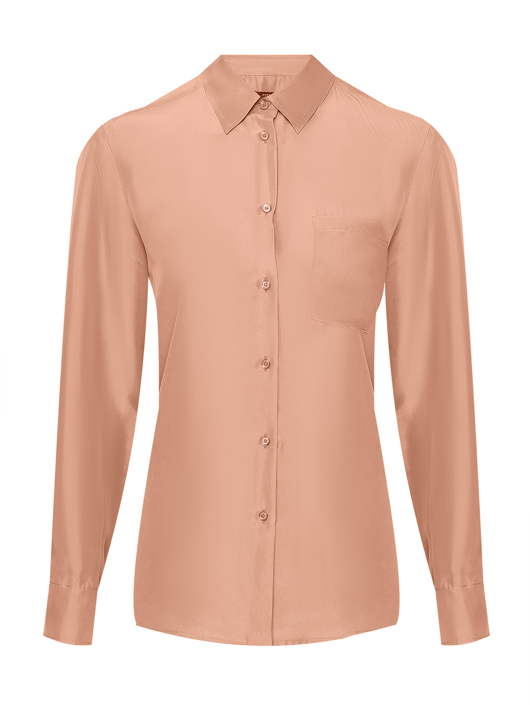 Weekend Max Mara Блуза из шелка на пуговицах