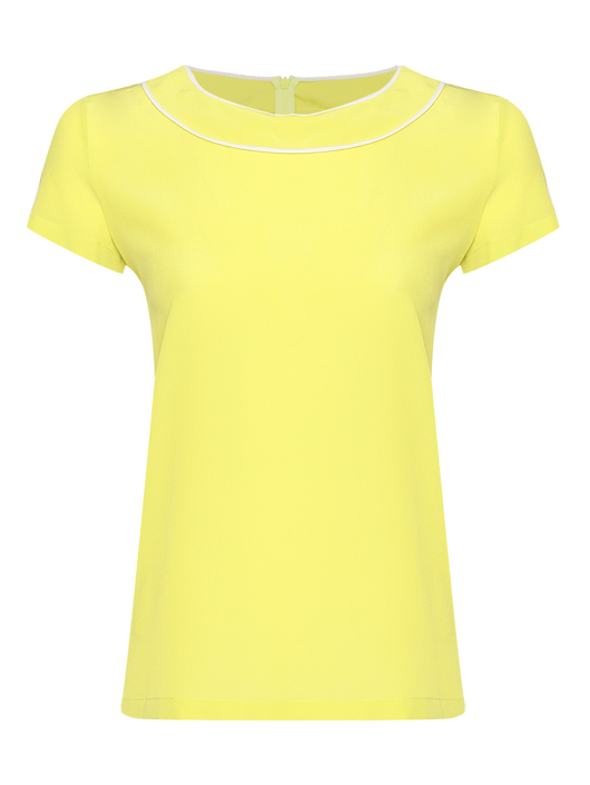Moschino Boutique Блуза из шелка с короткими рукавами