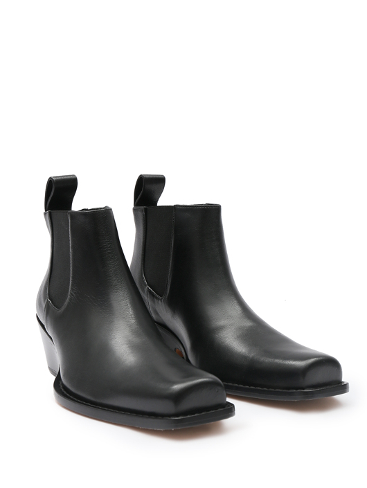 Sportmax Казаки из гладкой кожи