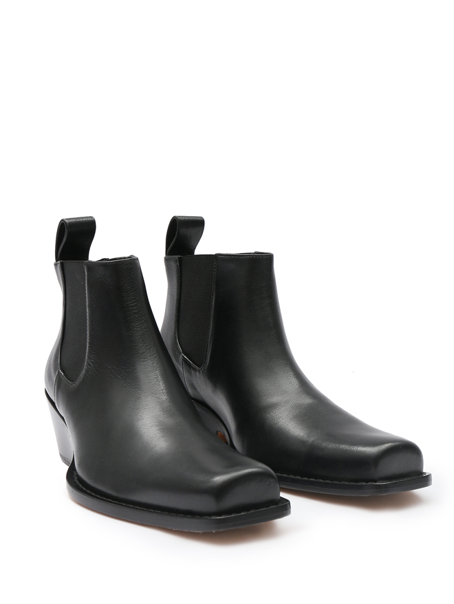 Sportmax Казаки из гладкой кожи