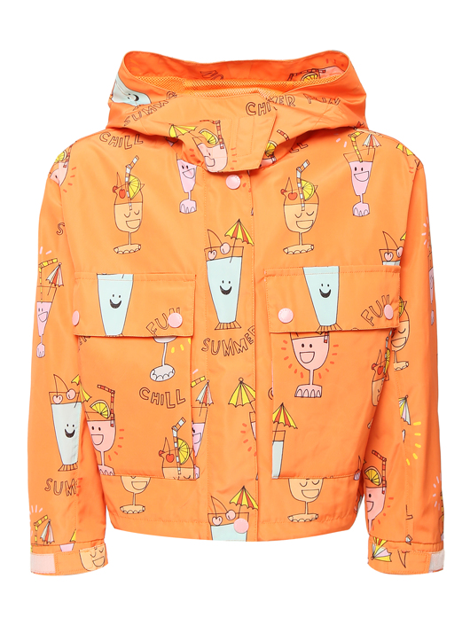 Stella McCartney kids Яркая куртка с капюшоном