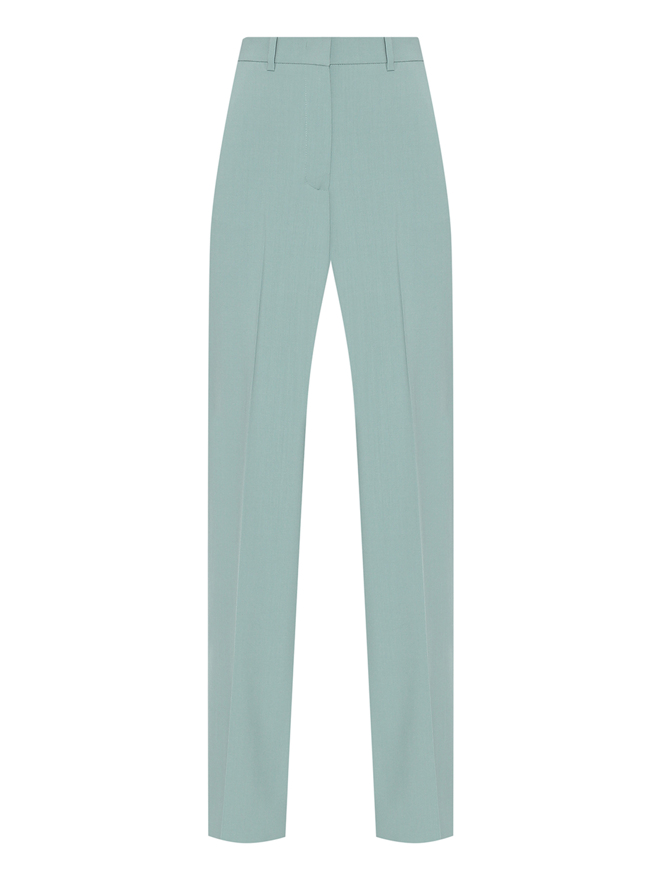 Weekend Max Mara Однотонные брюки из шерсти