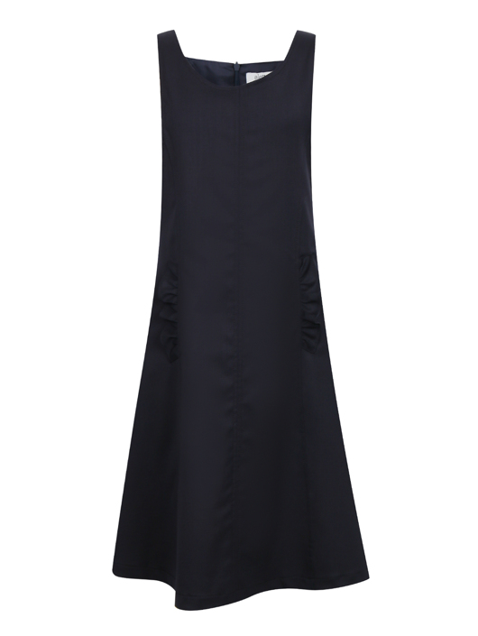 Aletta Couture Платье из шерсти с оборками