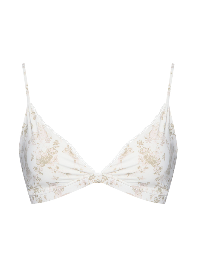 Frankies Bikinis Купальник верх с узором