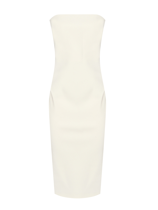 Max Mara Однотонное платье из шерсти