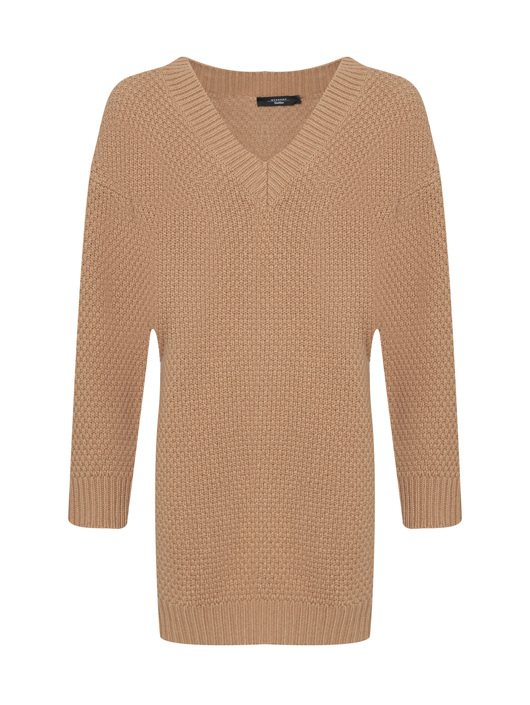 Weekend Max Mara Удлиненный джемпер из шерсти крупной вязки