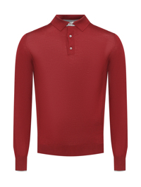 Doriani Cashmere Джемпер из шерсти и шелка с воротом поло