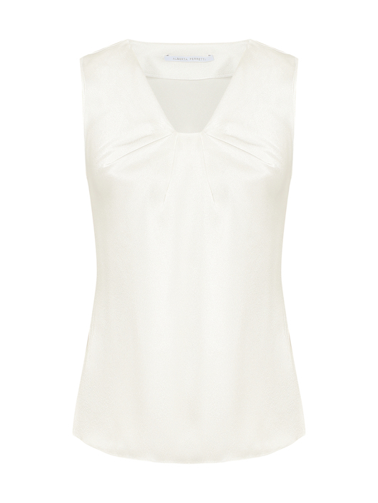 Alberta Ferretti Однотонный топ из шелка