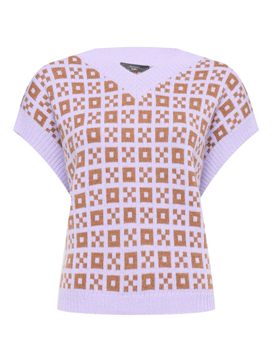 Weekend Max Mara Трикотажный жилет с узором