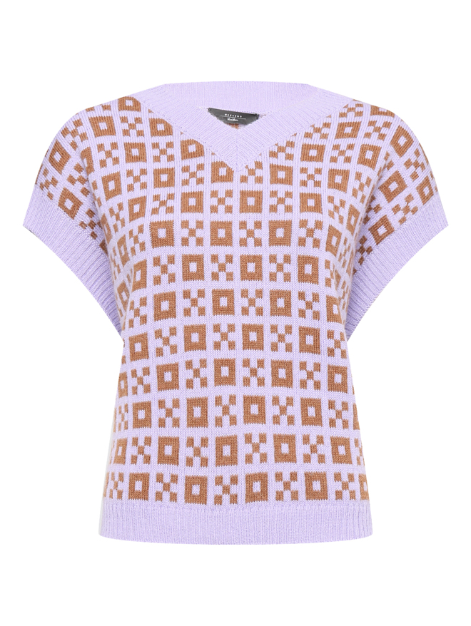 Weekend Max Mara Трикотажный жилет с узором