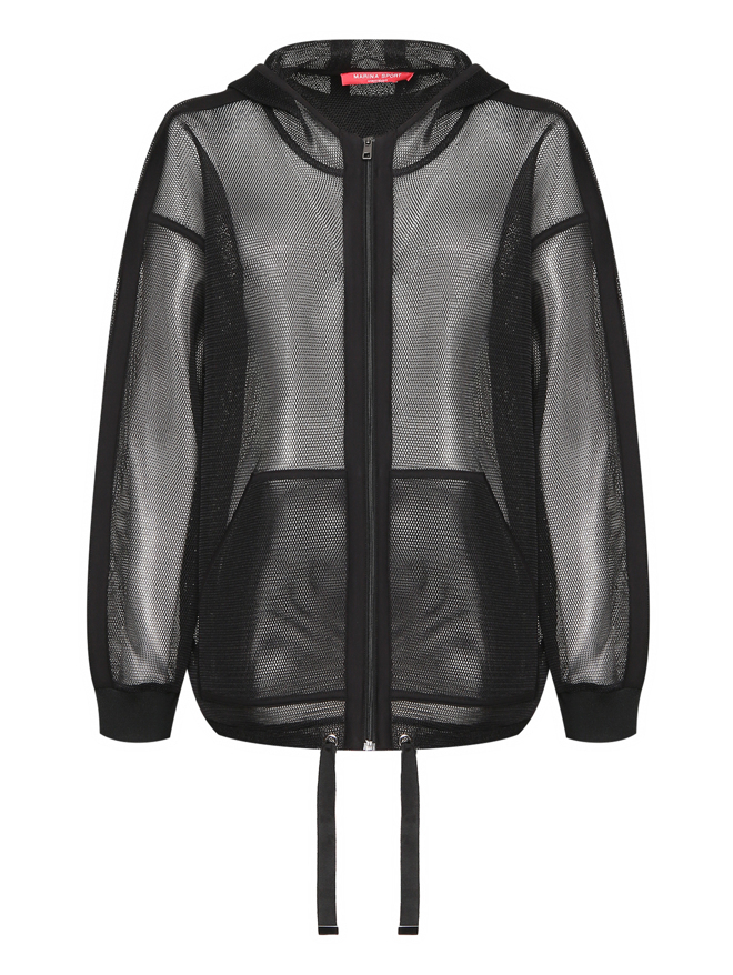 Marina Rinaldi Толстовка из сетчатого джерси