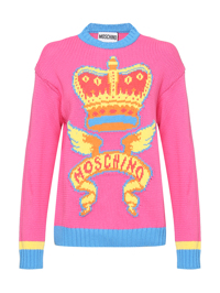 Moschino Свитер из хлопка с узором