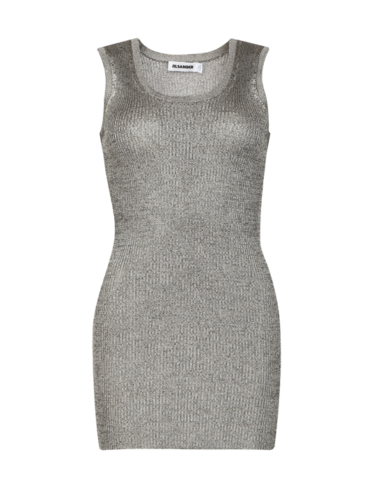 Jil Sander Базовый трикотажный топ из смешанного хлопка
