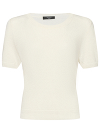 Weekend Max Mara Джемпер из льна с короткими рукавами
