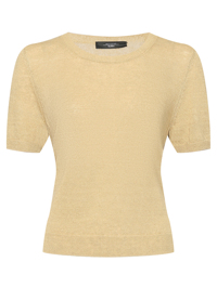 Weekend Max Mara Джемпер из льна с короткими рукавами