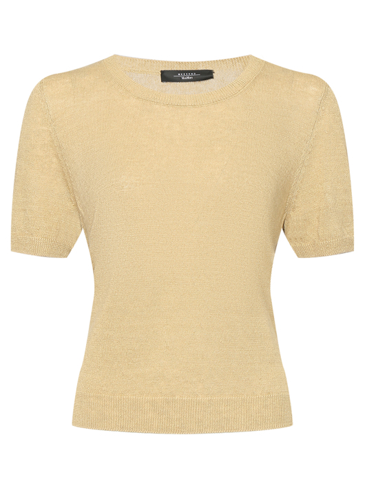 Weekend Max Mara Джемпер из льна с короткими рукавами