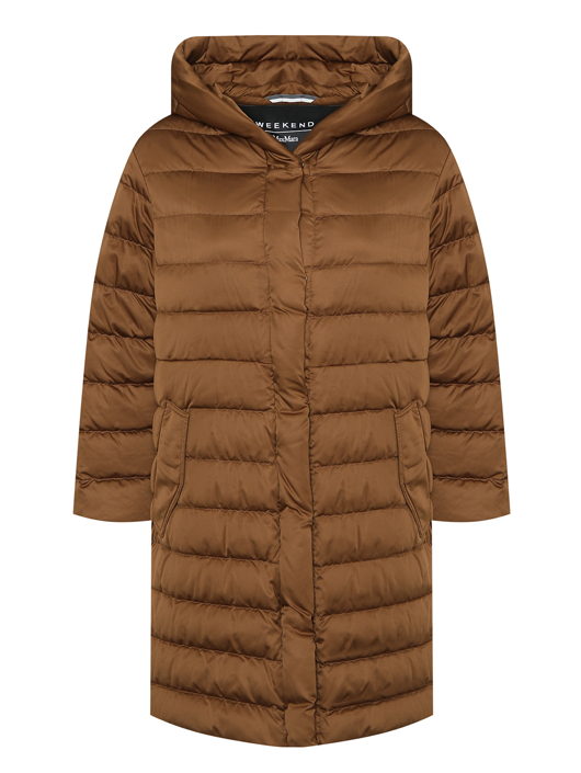 Weekend Max Mara Стеганый пуховик с капюшоном и карманами