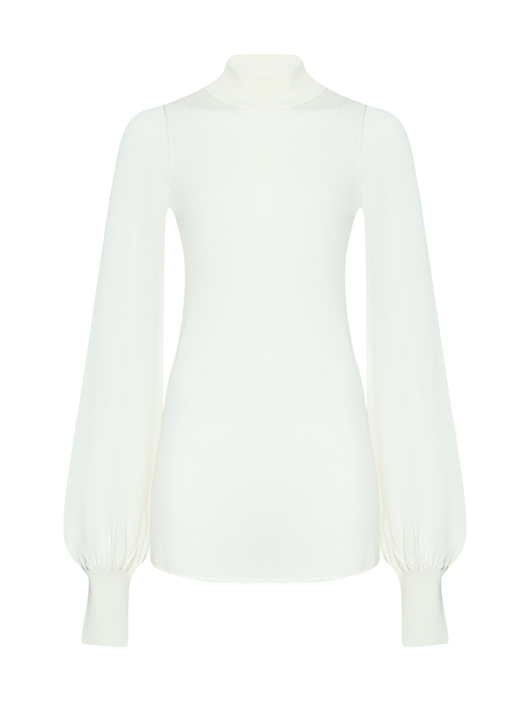 Sportmax Водолазка из шерсти и шелка