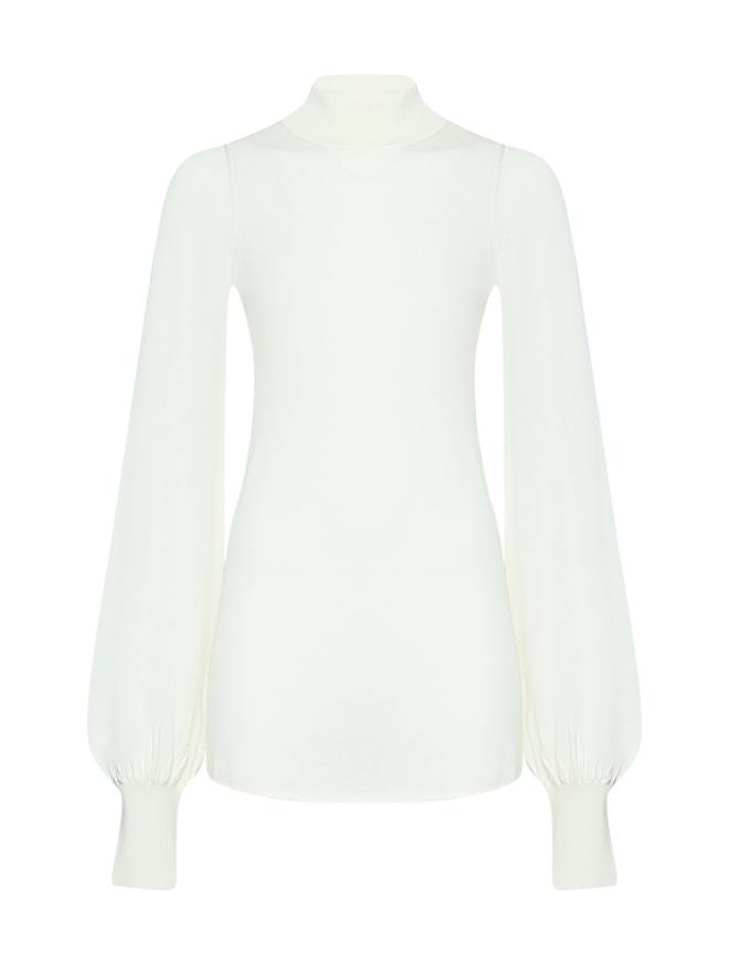 Sportmax Водолазка из шерсти и шелка