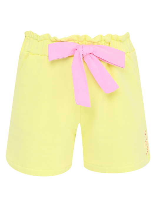 Little Marc Jacobs Хлопковые шорты с бантом