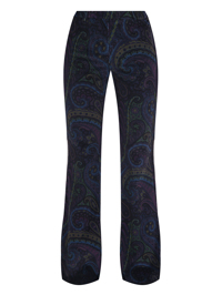 Etro Вельветовые брюки с узором
