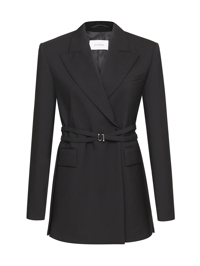 Sportmax Двубортный жакет из шерсти