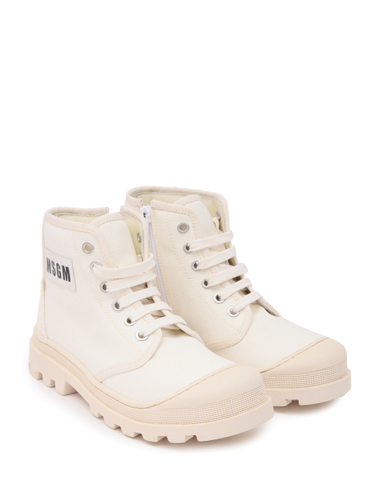 MSGM Ботинки из хлопка с логотипом