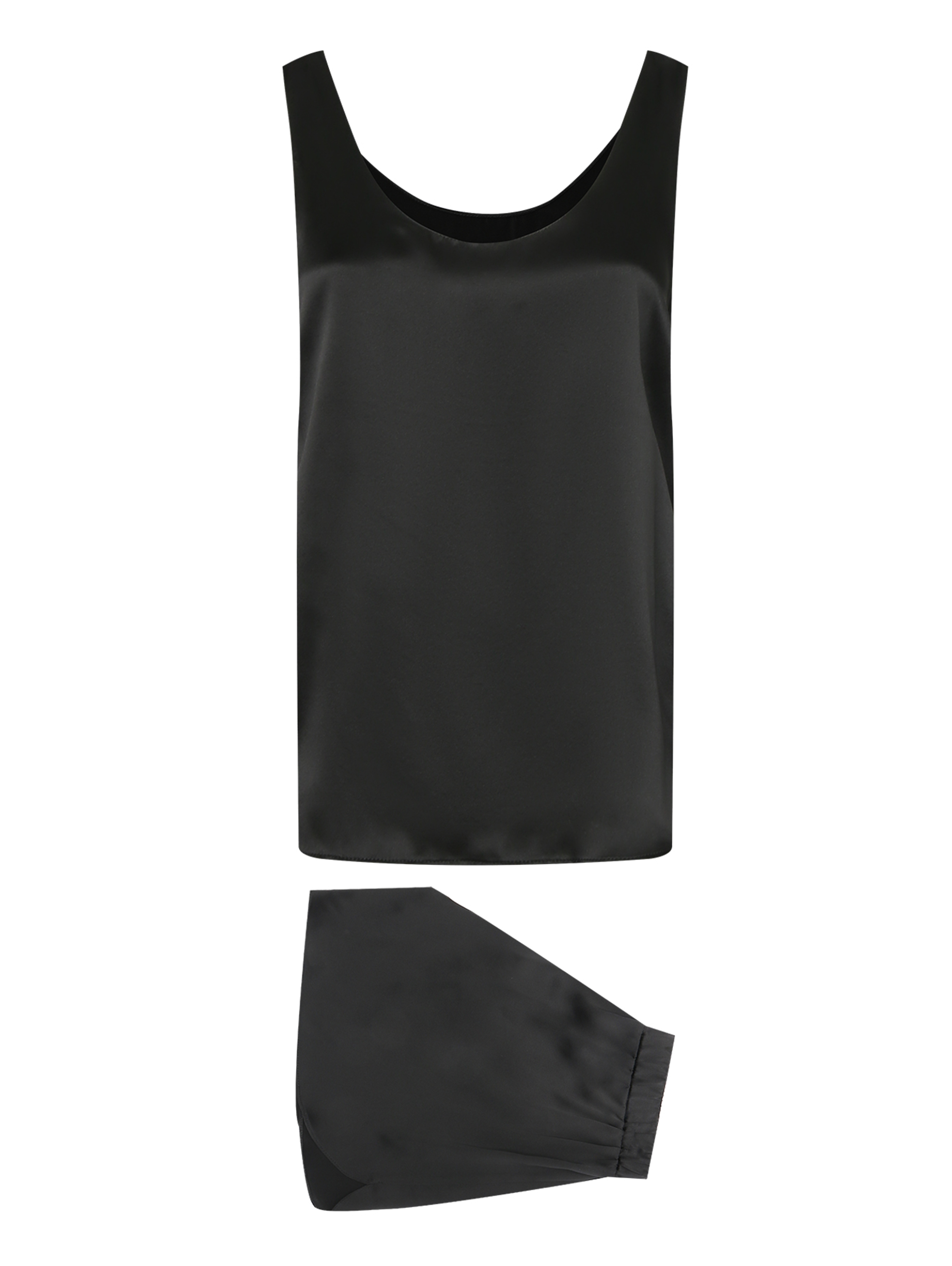Пижама black silk майка и шорты