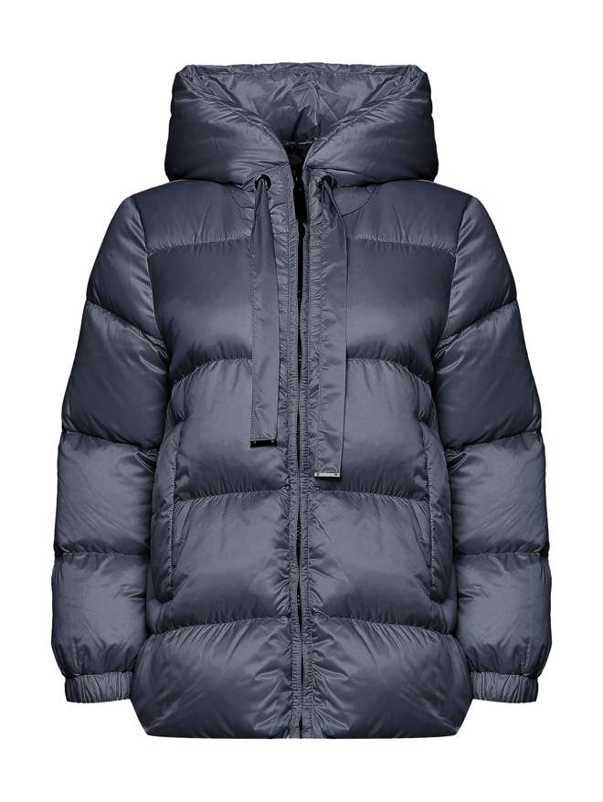 Max Mara Стеганный пуховик с капюшоном