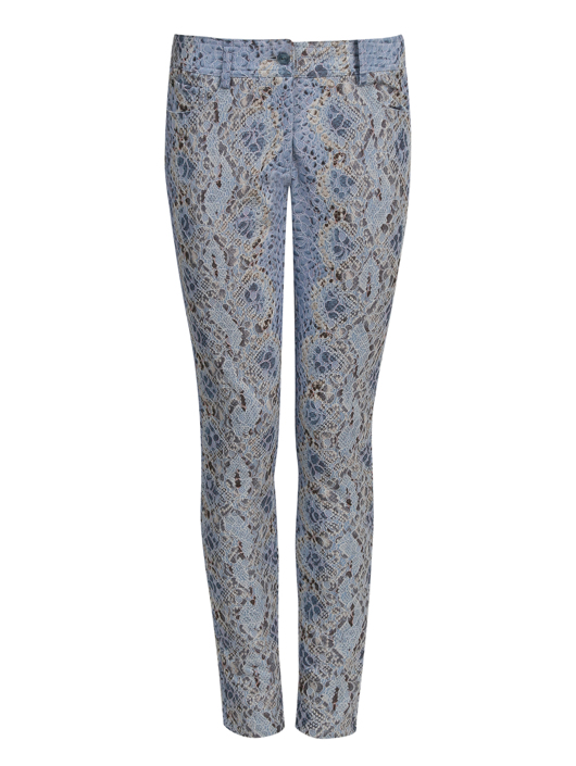 Ermanno Scervino Брюки из хлопка и нейлона с узором