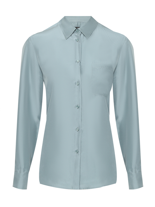 Weekend Max Mara Блуза из шелка на пуговицах