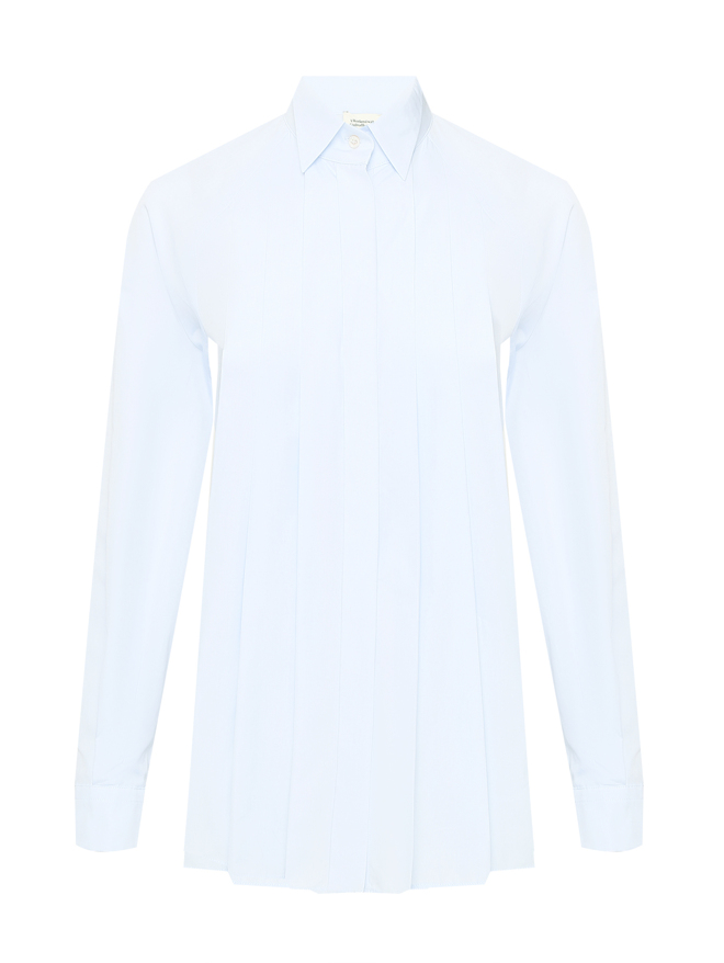 Weekend Max Mara Рубашка из хлопка со складками