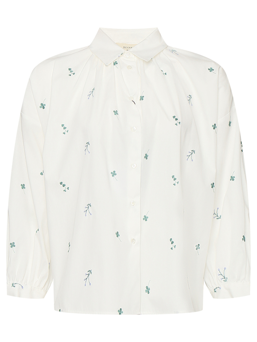 Weekend Max Mara Блуза из хлопка с вышивкой