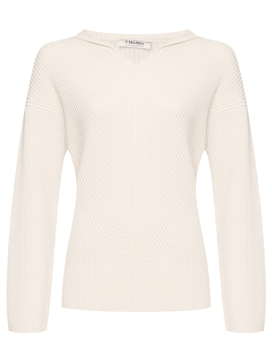 Max Mara Удлиненный джемпер с капюшоном