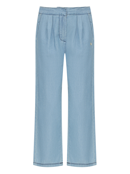 Trussardi Брюки из хлопка со складками