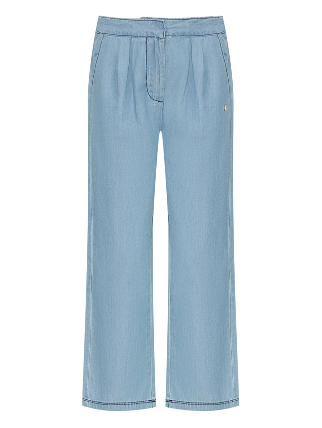 Trussardi Брюки из хлопка со складками