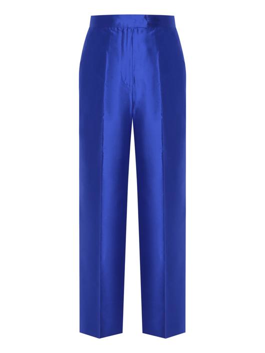 Max Mara Однотонные брюки из шелка