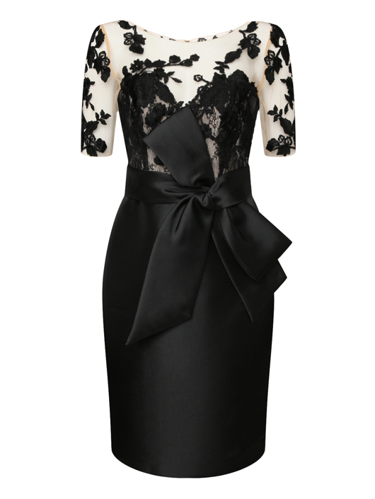 Badgley Mischka Платье-футляр с вышивкой