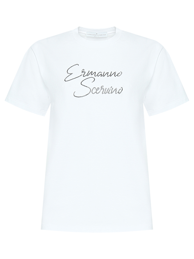 Ermanno Scervino Футболка из хлопка с логотипом