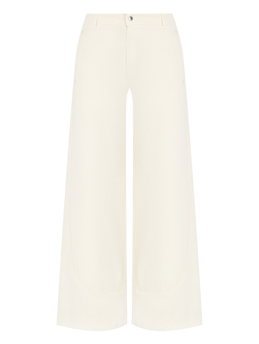 Ermanno Firenze Широкие светлые джинсы