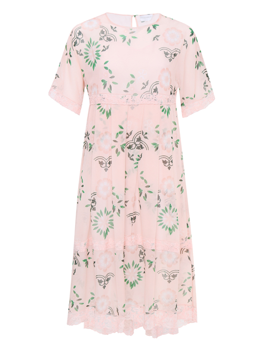 Ermanno Scervino Junior Платье-макси с асимметричным низом
