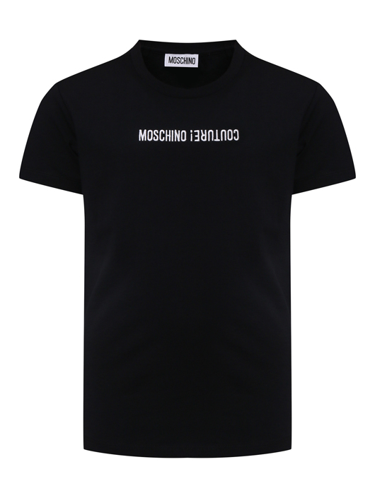 Moschino Футболка из хлопка с вышивкой